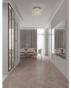 NUVIA Triac Dimmable Chrome Metal & Crys