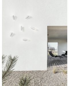 ARABELLA White Aluminium & Clear Glass L
