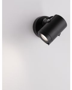 KIMIKO Black Aluminium & Clear Glass LED