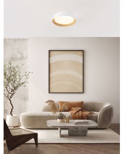 Sigi Triac Dimmable Sandy White & Wood c