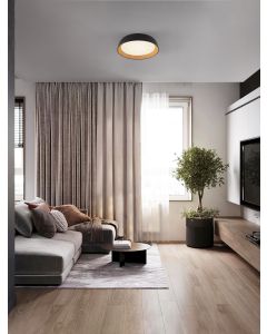 Sigi Triac Dimmable Sandy Black & Wood c