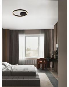 Hedra Triac Dimmable Sandy Black Metal,
