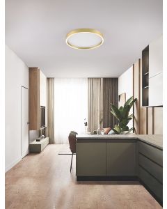 Istos Triac Dimmable Brushed Gold Metal,