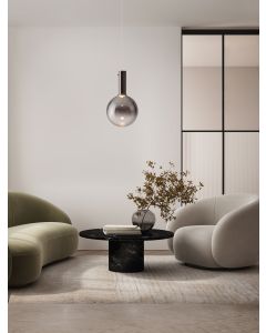 Nostos Dimmable Smoky Glass & Gold Met