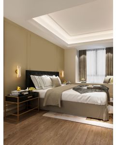 Valentin Brass Gold Aluminium & Acrylic