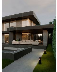 SOUL Sandy Black Aluminium & Glass LED 2
