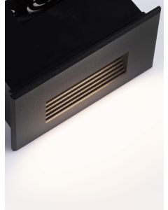 POLKA Sandy Black Aluminium & Glass LED