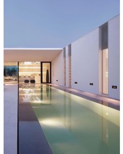 POLKA Sandy Black Aluminium & Glass LED