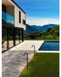 GLEAM Sandy Black Aluminium & Clear Glas