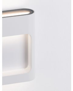TALL Sandy White Aluminium Glass Diffuse