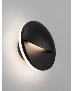 PAN Sandy Black Aluminium & Glass LED 9