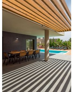 OPERA Sandy White Aluminium & Glass LED