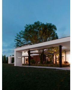NOVA Sandy Black Aluminium & Glass LED