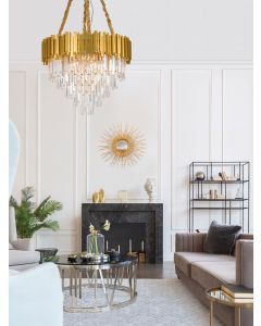 GRANE Gold Metal & Crystal LED E14 12x5
