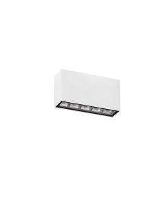 Jax Sandy White Aluminium & Glass LED 7