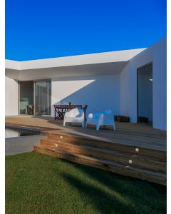 AIZEN Sandy White Aluminium & Glass LED