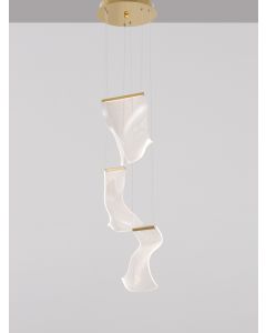 SIDERNO Gold Aluminium & Acrylic LED 16