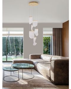 SIDERNO Gold Aluminium & Acrylic LED 39