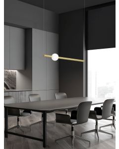 NEUTRON Gold Aluminium & Acrylic LED 10