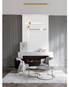 NEUTRON Gold Aluminium & Acrylic LED 10