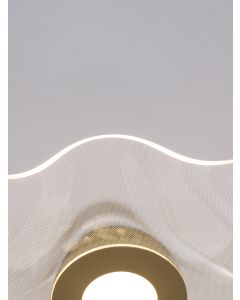 SIDERNO Gold Aluminium & Acrylic LED 31