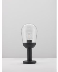 OMIKA Dark Grey Aluminum & Clear Glass L