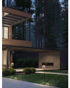 MOTLEY Sandy Black Aluminium & Steel LED