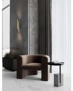 Paron Sandy Black & Gold Aluminium LED 1