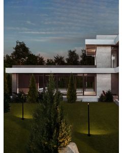 LUXOR Sandy Black Aluminium LED 9 Watt
