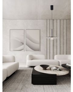 LOPO Sandy Black Aluminium & Steel LED 8