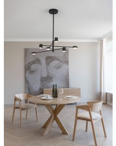 NORDIK Pendant Light Black Iron & Acryli