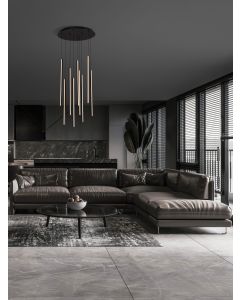 GRATTA Triac Dimmable Sandy Black Alumin