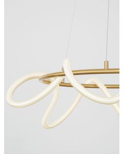 CERELIA Dimmable Brass Gold Metal & Fibe