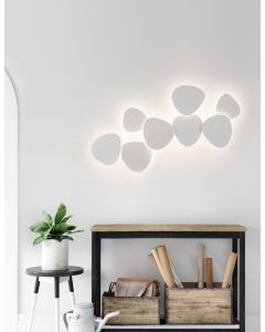 CRONUS White Gypsum & Alumimium LED 10 W