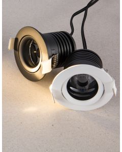 TIF Sandy White Aluminium 2W 220-240V Ea
