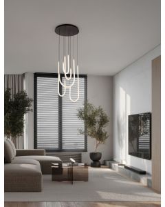 TOPAZ Triac Dimmable Matt Black Aluminiu