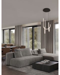 TOPAZ Triac Dimmable Matt Black Aluminiu