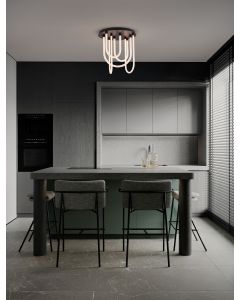 TOPAZ Triac Dimmable Matt Black Aluminiu