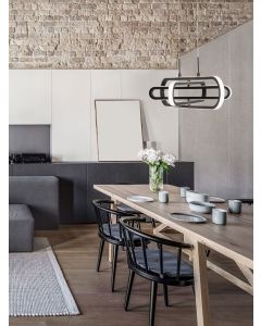 ARTE Matt Black Aluminium & Acrylic LED