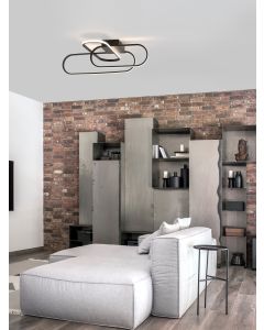 ARTE Matt Black Aluminium & Acrylic LED