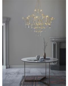 GORO Clear Crystal & Gold Metal LED 20 W