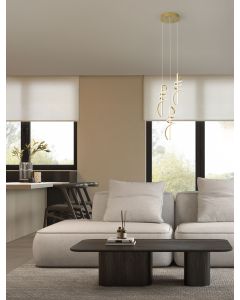 SOLINE Triac Dimmable Gold Metal & Acryl