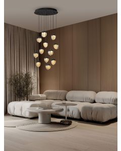 ALICIA Triac Dimmable Sandy Black Alumi