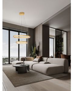 LUANA Triac Dimmable Brushed Gold Alumi