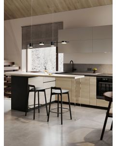 RIAZ Triac Dimmable Sandy Black Aluminiu