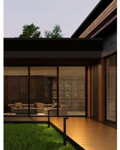 ROB Sandy Black Aluminium & Glass LED 13