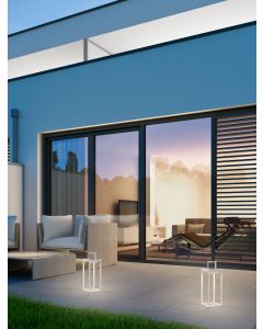 TEGOLO Sandy White Aluminium & Glass LE