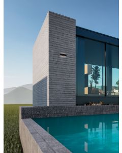 ALLURE Sandy Black Aluminium & Glass LED