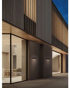 ALLURE Sandy Black Aluminium & Glass LED