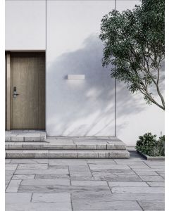 ALLURE Sandy White Aluminium & Glass LED